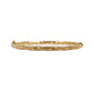 Pre-Owned 9ct Yellow Gold Twist Hinged Bangle