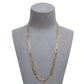 Pre-Owned 9ct Gold 5mm 3+1 Figaro Necklace 20 inch