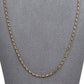 Pre-Owned 9ct Yellow Gold 22 Inch Trace Link Necklace