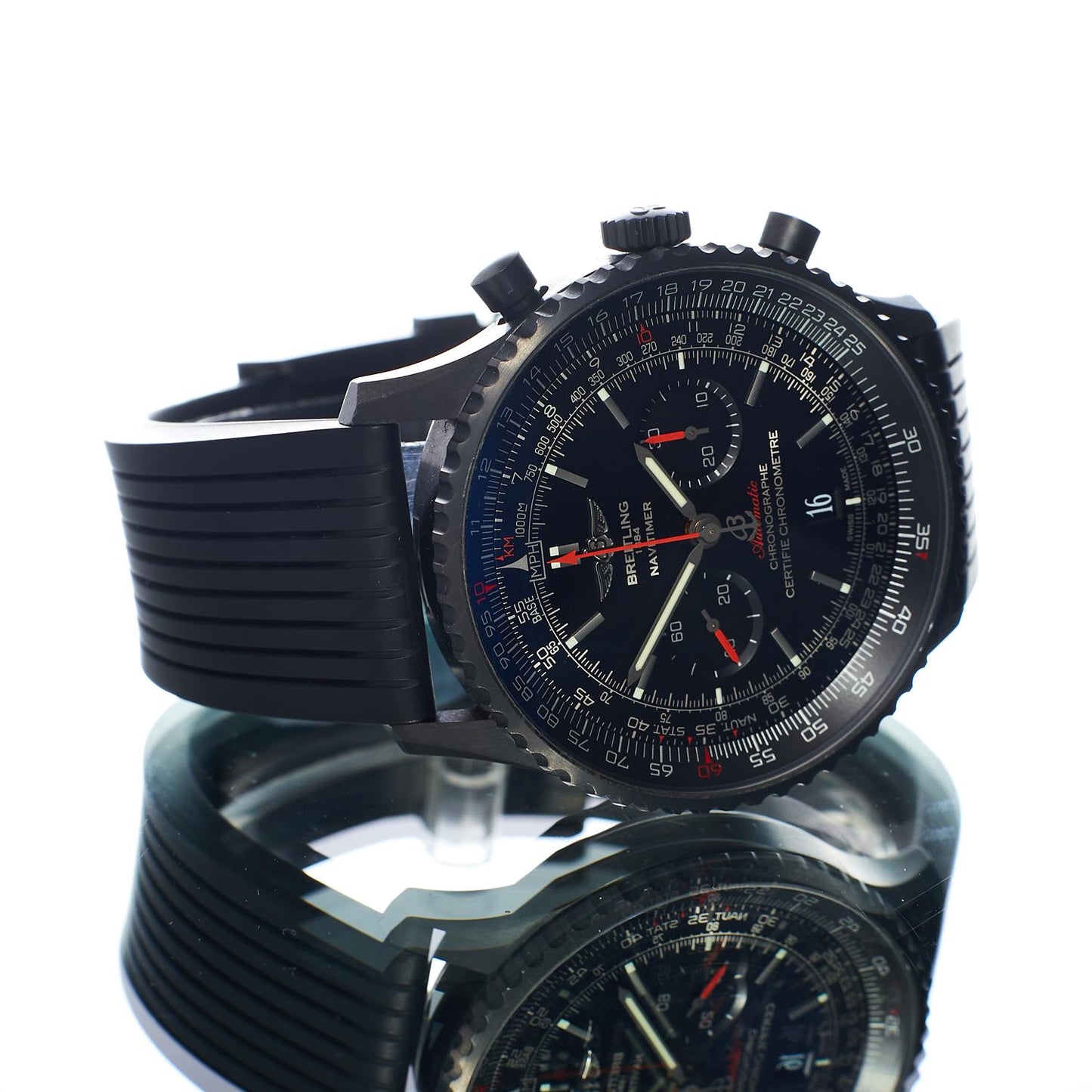 Pre-Ownede Breitling Navitimer 01 Blacksteel Breitling MB012822