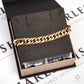 Pre-Owned 9ct Yellow Gold Double Curb Chain Bracelet