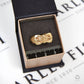 Pre-Owned 9ct Yellow Gold Swirl Double Buckle Ring