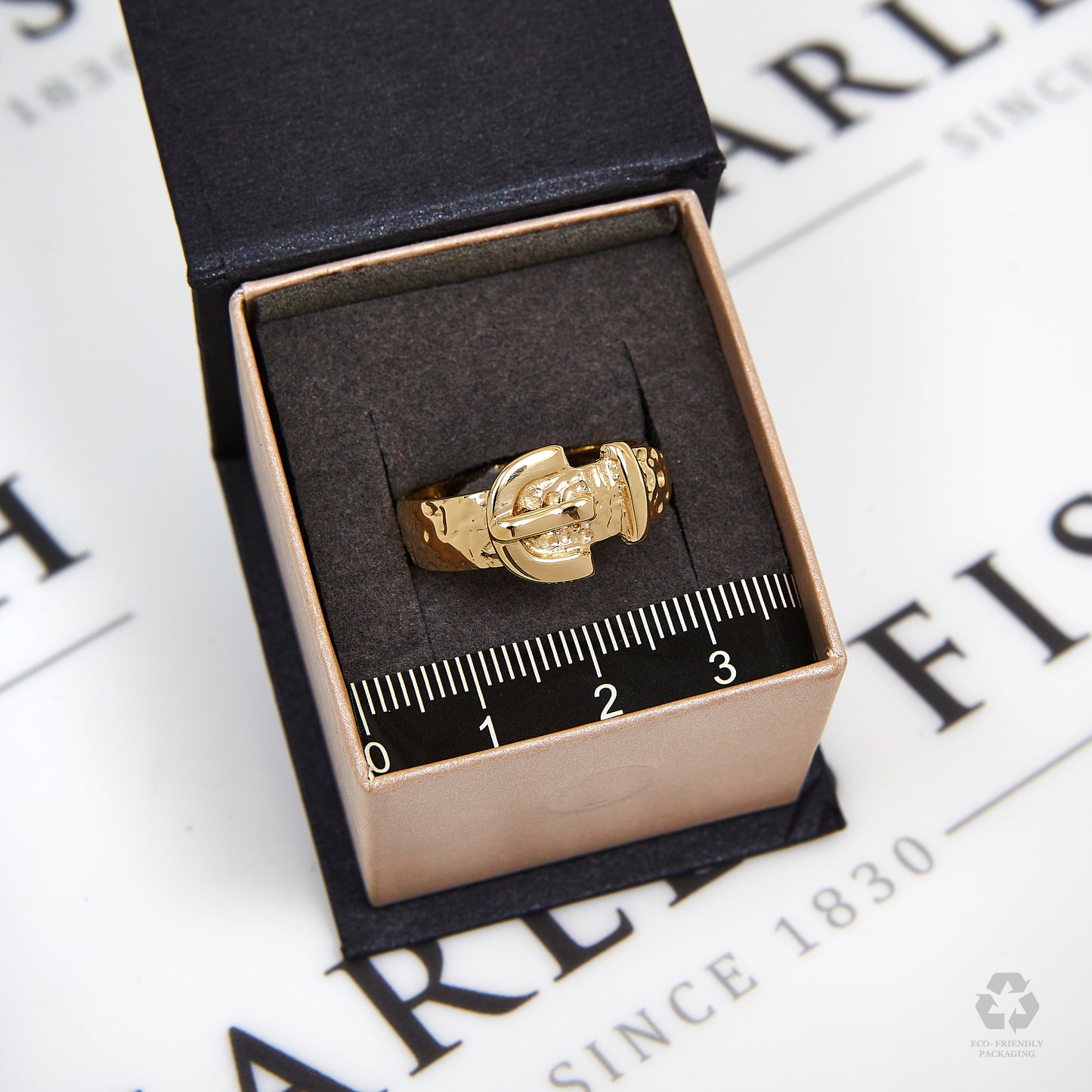 Pre-Owned 9ct Gold Buckle Ring