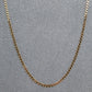 Pre-Owned 9ct Gold Fine 2mm Curb Chain Necklace 20 Inch