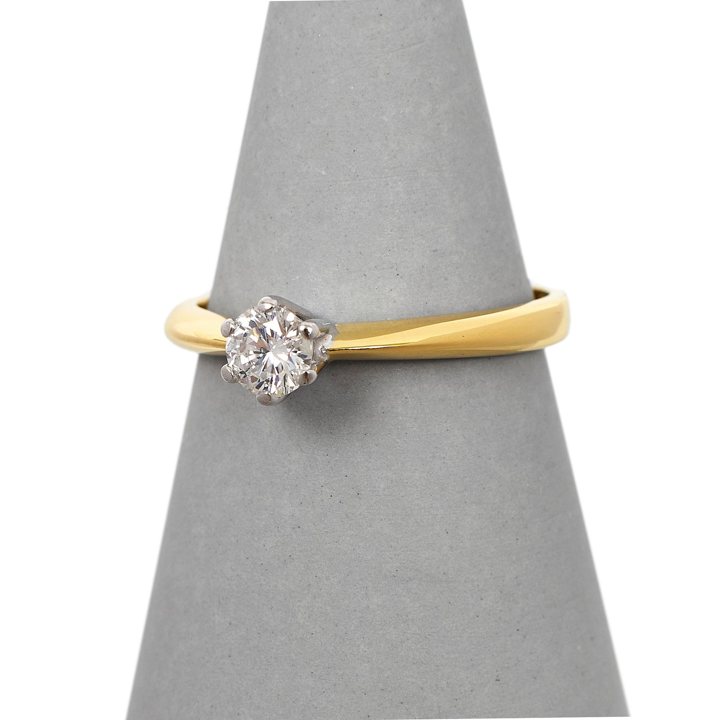 Pre-Owned 18ct Yellow Gold 0.33ct Diamond Solitaire Ring