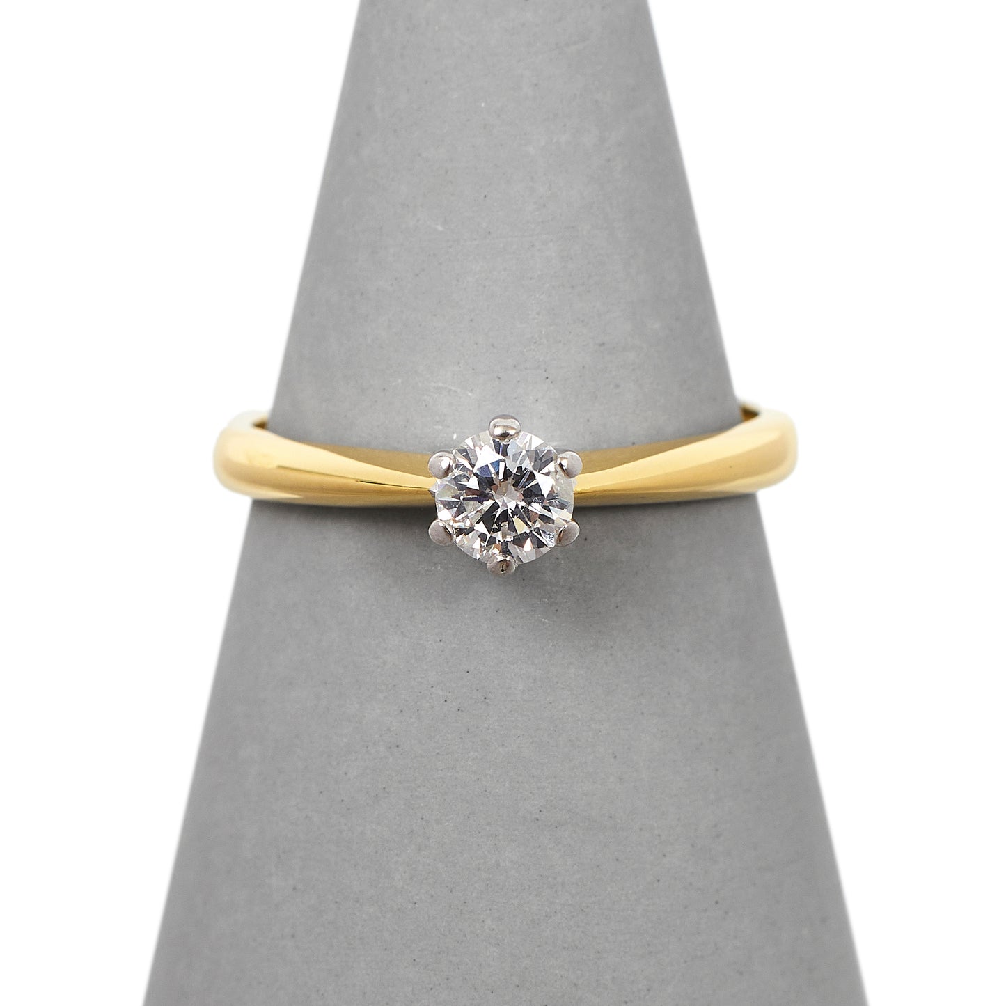 Pre-Owned 18ct Yellow Gold 0.33ct Diamond Solitaire Ring