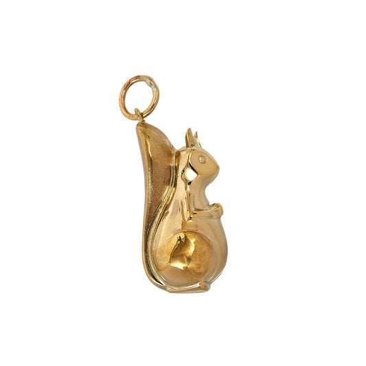 Pre-Owned 9ct Yellow Gold Squirrel Charm Pendant