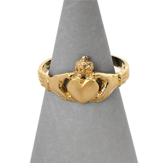Pre-Owned 9ct Yellow Gold Claddagh Friendship Ring