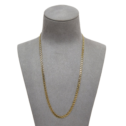 Pre-Owned 9ct Yellow Gold 20 Inch Double Curb Necklace