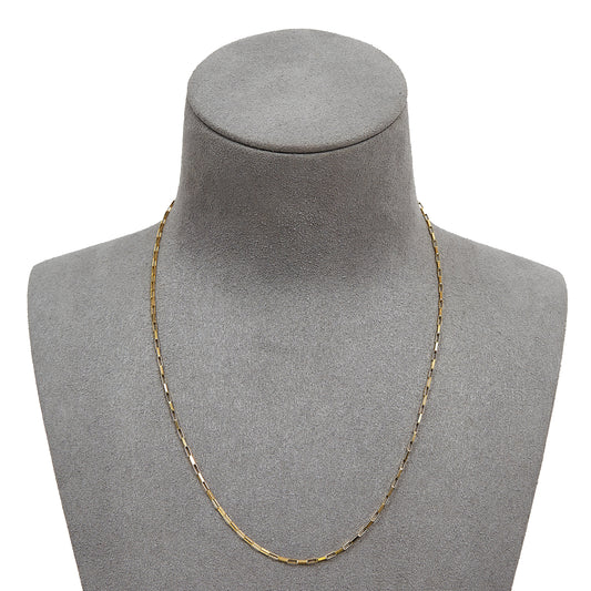 Pre-Owned 9ct Yellow Gold Paper Chain Necklace