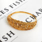 Pre-Owned 18ct Gold Mesh Weave Design Collar & Bangle Set