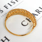 Pre-Owned 18ct Gold Mesh Weave Design Collar & Bangle Set