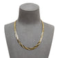 Pre-Owned 9ct Yellow Gold Flat 3-Row Twist Necklace