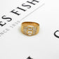 Pre-Owned 18ct Gold 3 Baguette & Multi Diamond Ring