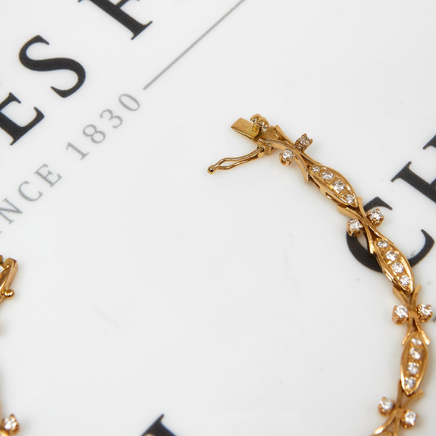 Pre-Owned 14ct Gold 1.53 ct Diamond Vintage Style Bracelet