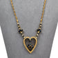 Pre-Owned 18ct Gold Sapphire & Diamond Heart Necklace