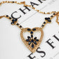 Pre-Owned 18ct Gold Sapphire & Diamond Heart Necklace