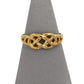 Pre-Owned 9ct Gold Open Plait Ring Size Q