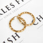 Pre-Owned 9ct Gold Twist Hoop Creole Earrings