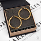 Pre-Owned 9ct Gold Twist Hoop Creole Earrings