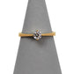 Pre-Owned 14ct Gold CZ Solitaire Ring - Size M