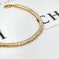 Pre-Owned 9ct Gold CZ Eternity Tennis Bracelet