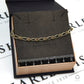 Pre-Owned 9ct Gold Two Tone Oval Link Bracelet