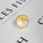 Pre-Owned 9ct Gold Chunky 5 Row Shot Ring Size U