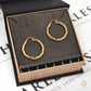 Pre-Owned 9ct Gold Twist Creole Hoop Earrings