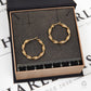 Pre-Owned 9ct Gold Twist Hoop Creole Earrings