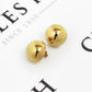 Pre-Owned 9ct Gold Oversized Domed Stud Earrings