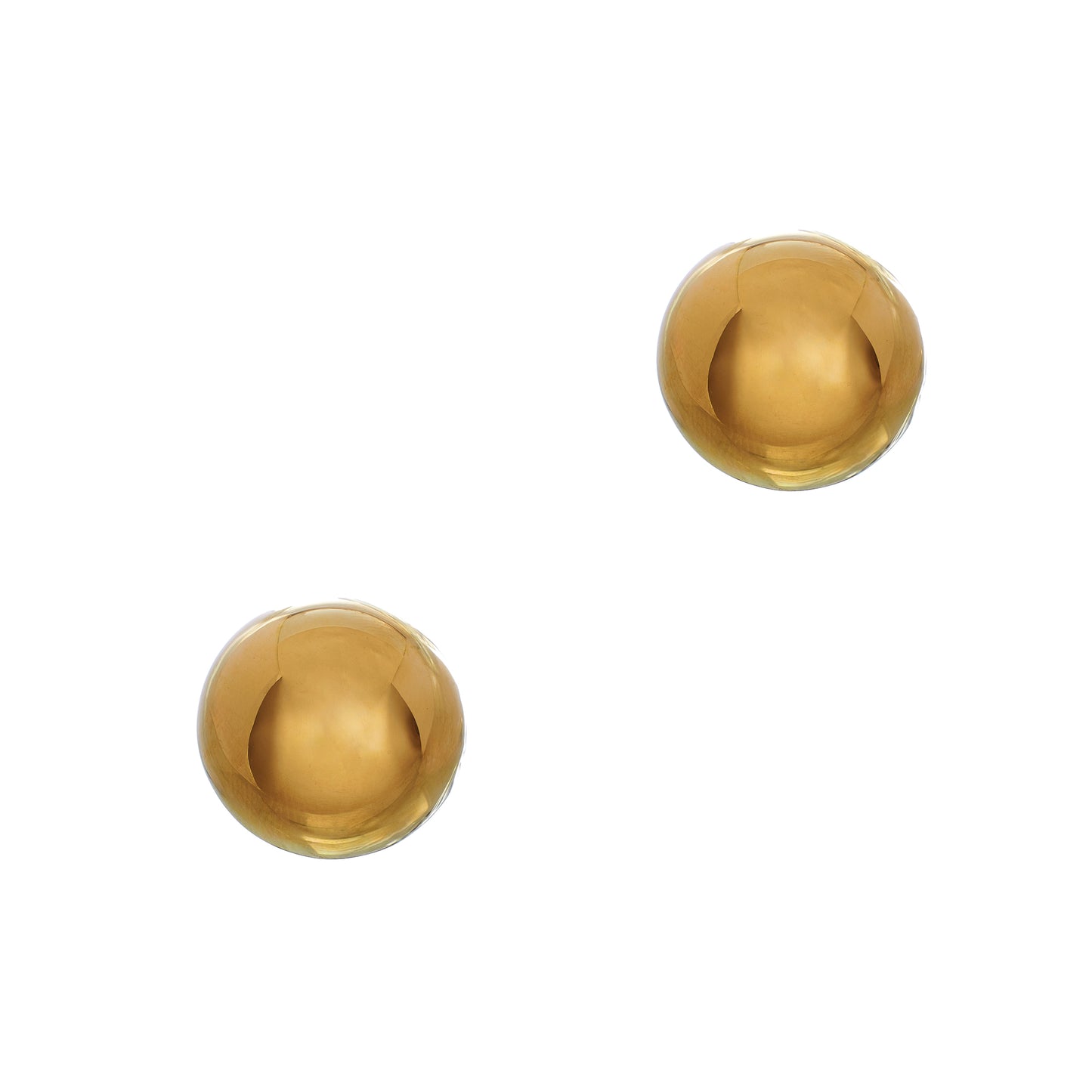 Pre-Owned 9ct Gold Oversized Domed Stud Earrings 