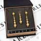 Pre-Owned 18ct Gold Orb Drop Pendant & Earring Set