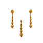 Pre-Owned 18ct Gold Orb Drop Pendant & Earring Set 