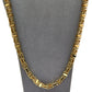 Pre-Owned 9ct Gold Statement Square Link Chain Necklace