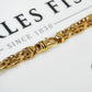 Pre-Owned 9ct Gold Statement Square Link Chain Necklace