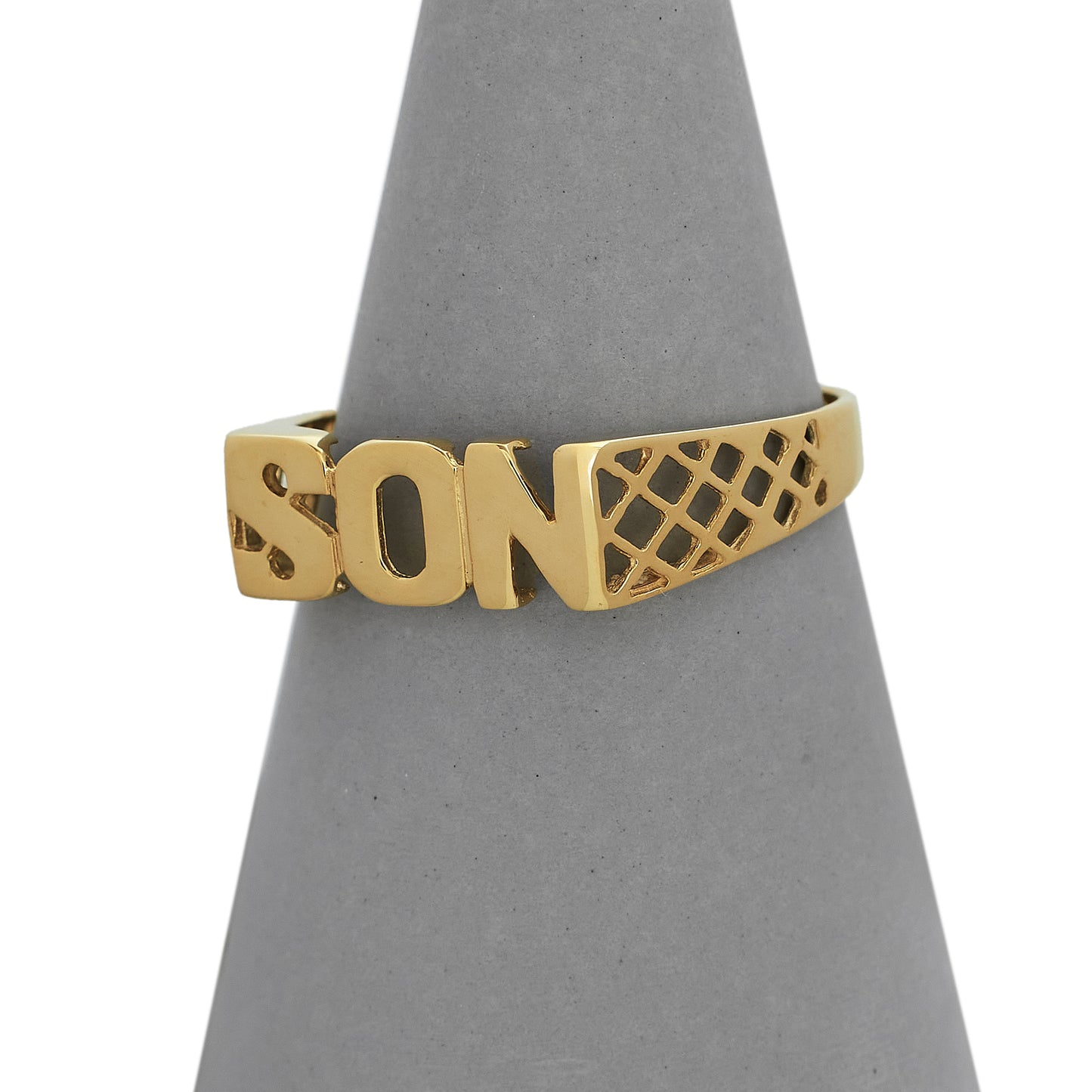 Pre-Owned 9ct Gold SON Ring Size V