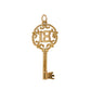 Pre-Owned 9ct Gold 18th Birthday Key Pendant 