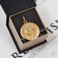 Pre-Owned 9ct Gold Matte Finish St Christopher Pendant