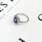 Pre-Owned 18ct White Gold Diamond & Blue Tanzanite Ring