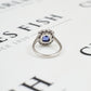 Pre-Owned 18ct White Gold Diamond & Blue Tanzanite Ring