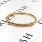 Pre-Owned 9ct Gold Multi Tone Twist Bangle