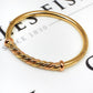 Pre-Owned 9ct Gold Multi Tone Twist Bangle