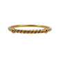 Pre-Owned 9ct Gold Multi Tone Twist Bangle 