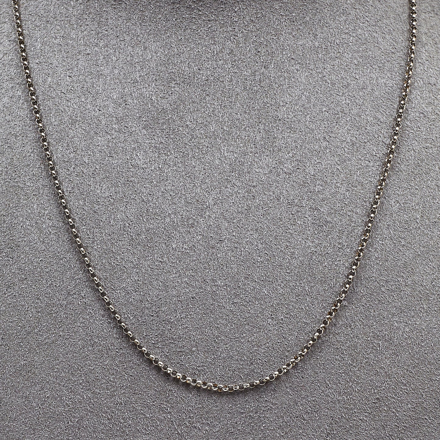 Pre-Owned 18ct White Gold Belcher Necklace 16inch