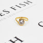 Pre-Owned 14ct Gold CZ Twist Dress Ring