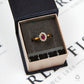 Pre-Owned 9ct Gold Ruby & Diamond Ring Size O