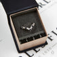 Pre-Owned 9ct Gold Sapphire & CZ Wishbone Ring