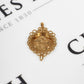 Pre-Owned 9ct Gold St George Pendant With Swirl Border