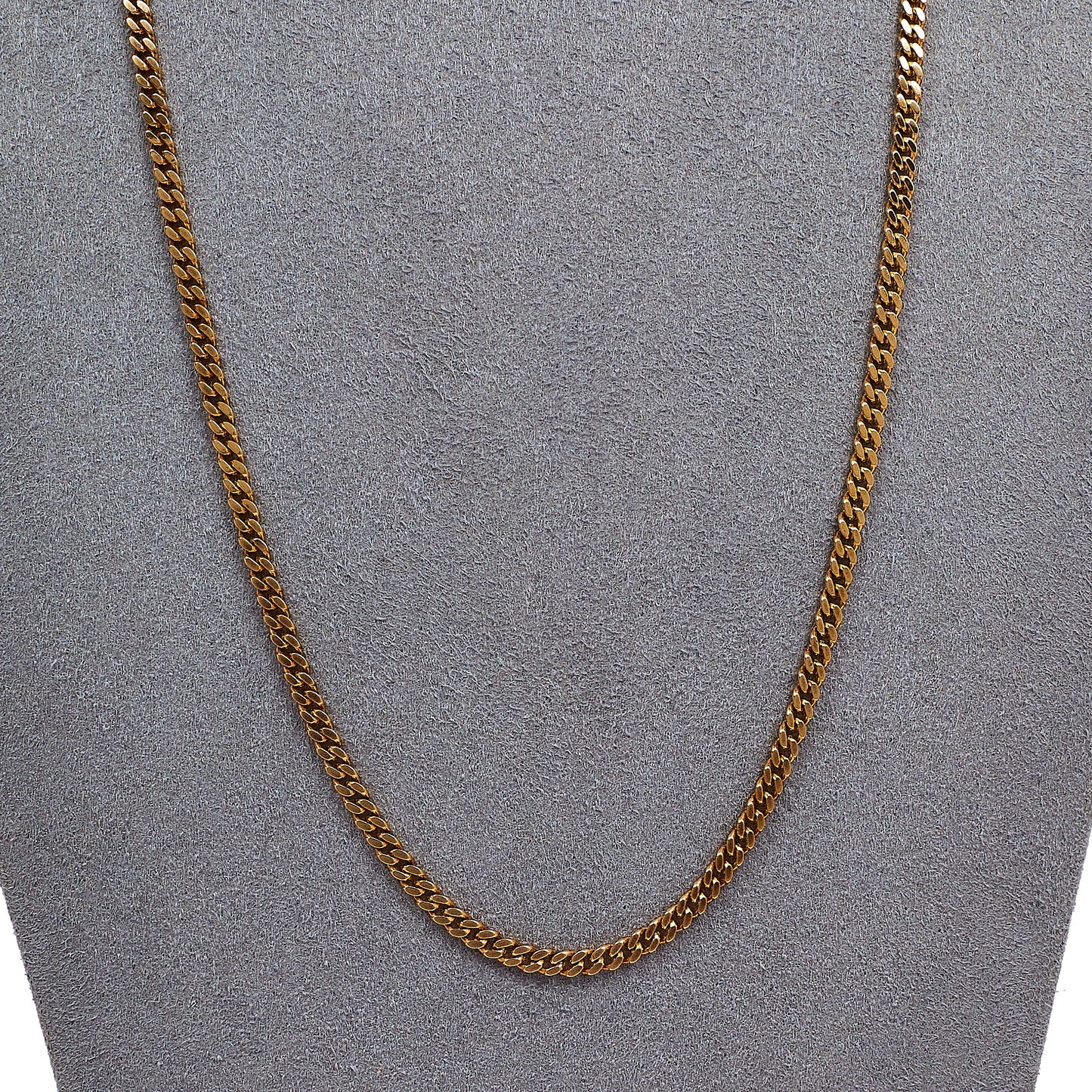 Pre-Owned 9ct Gold Curb Chain Necklace 20inch